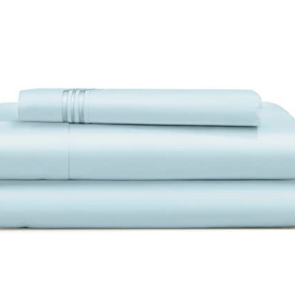 New Blue Luxury Twin Sheets Set - Picture 1 of 7